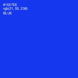 #1537EE - Blue Color Image