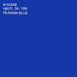 #1538A8 - Persian Blue Color Image