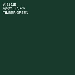 #15392B - Timber Green Color Image