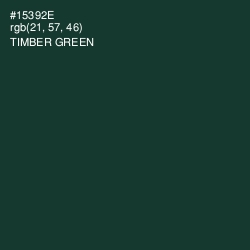 #15392E - Timber Green Color Image