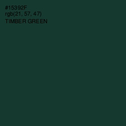 #15392F - Timber Green Color Image