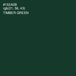 #153A2B - Timber Green Color Image