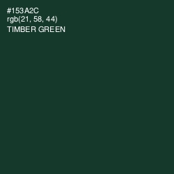 #153A2C - Timber Green Color Image