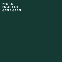 #153A33 - Gable Green Color Image