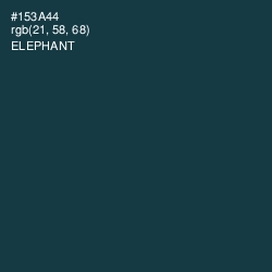 #153A44 - Elephant Color Image