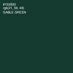 #153B30 - Gable Green Color Image