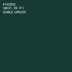 #153B33 - Gable Green Color Image