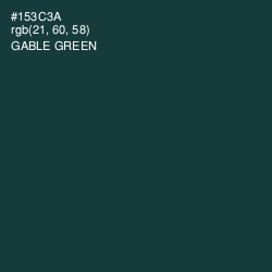 #153C3A - Gable Green Color Image