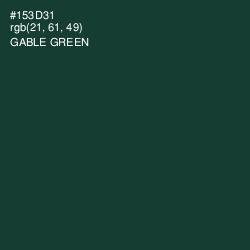 #153D31 - Gable Green Color Image