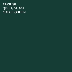 #153D36 - Gable Green Color Image