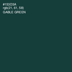 #153D3A - Gable Green Color Image