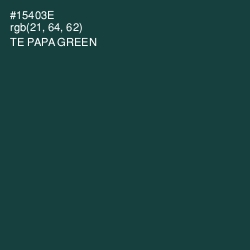 #15403E - Te Papa Green Color Image