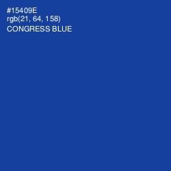 #15409E - Congress Blue Color Image