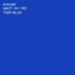 #1540B7 - Tory Blue Color Image