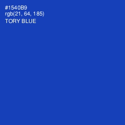 #1540B9 - Tory Blue Color Image