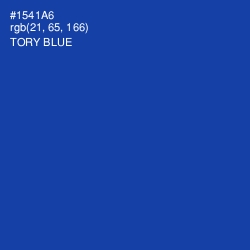 #1541A6 - Tory Blue Color Image