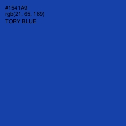 #1541A9 - Tory Blue Color Image