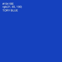 #1541BE - Tory Blue Color Image