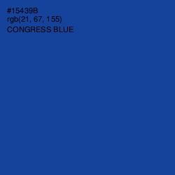 #15439B - Congress Blue Color Image