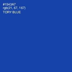 #1543A7 - Tory Blue Color Image