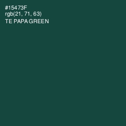 #15473F - Te Papa Green Color Image