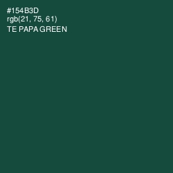 #154B3D - Te Papa Green Color Image