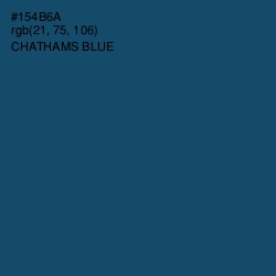 #154B6A - Chathams Blue Color Image