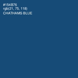 #154B76 - Chathams Blue Color Image