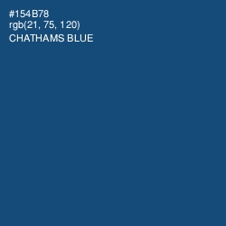 #154B78 - Chathams Blue Color Image