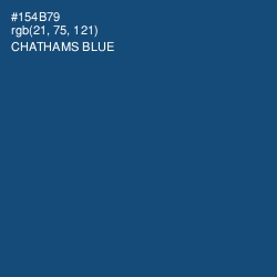 #154B79 - Chathams Blue Color Image