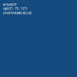 #154B7F - Chathams Blue Color Image