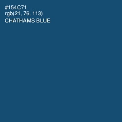 #154C71 - Chathams Blue Color Image