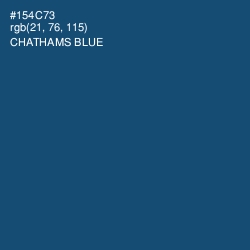 #154C73 - Chathams Blue Color Image