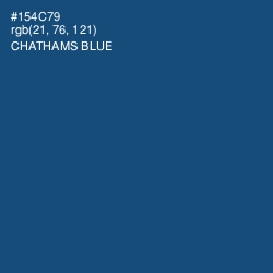 #154C79 - Chathams Blue Color Image