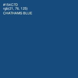 #154C7D - Chathams Blue Color Image