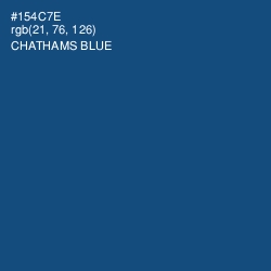 #154C7E - Chathams Blue Color Image