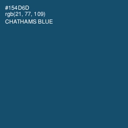 #154D6D - Chathams Blue Color Image