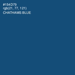 #154D79 - Chathams Blue Color Image