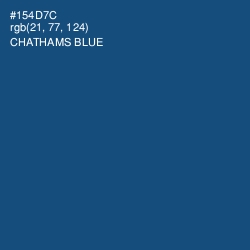 #154D7C - Chathams Blue Color Image