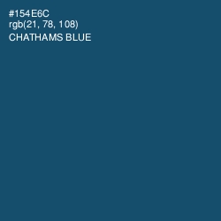 #154E6C - Chathams Blue Color Image