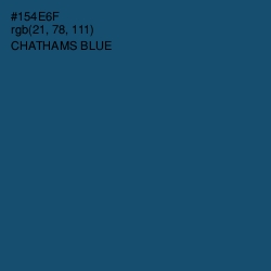 #154E6F - Chathams Blue Color Image