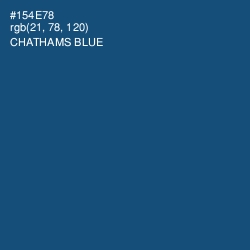 #154E78 - Chathams Blue Color Image