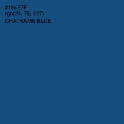 #154E7F - Chathams Blue Color Image