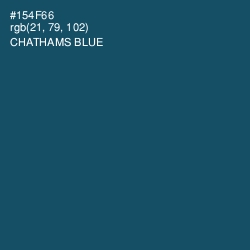 #154F66 - Chathams Blue Color Image