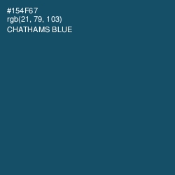 #154F67 - Chathams Blue Color Image