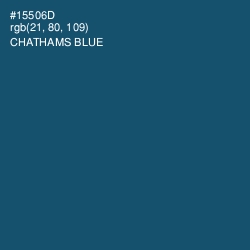 #15506D - Chathams Blue Color Image
