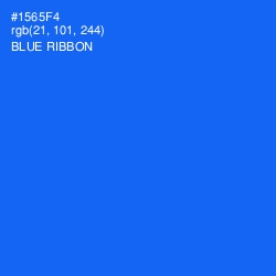 #1565F4 - Blue Ribbon Color Image