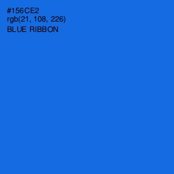 #156CE2 - Blue Ribbon Color Image