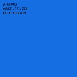 #156FE2 - Blue Ribbon Color Image