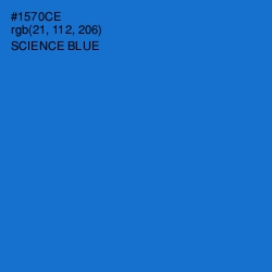 #1570CE - Science Blue Color Image